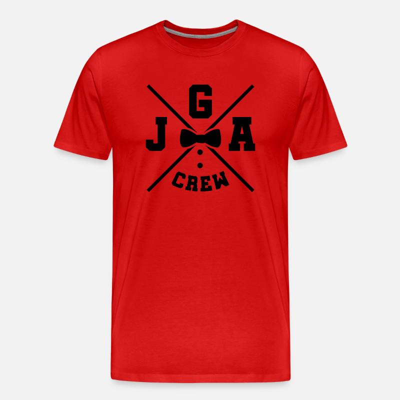 jga crew - Männer Premium Bio T-Shirt - Rot