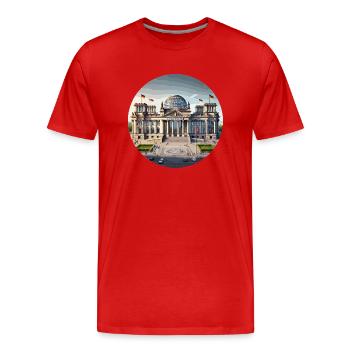Reichstagsgebäude - T-shirt bio Premium Homme - rouge - Devant - Damien (186cm)