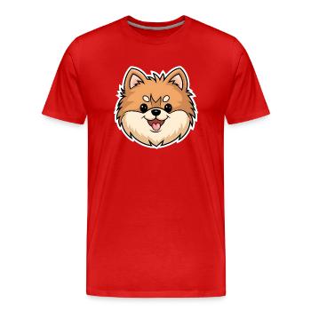Eurasier - Men's Premium Organic T-Shirt - red - Front - Damien (186cm)