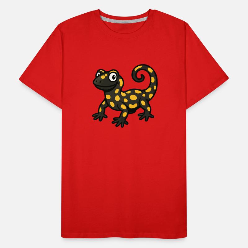 Salamander Gecko Comic Men's Premium Organic T-Shirt