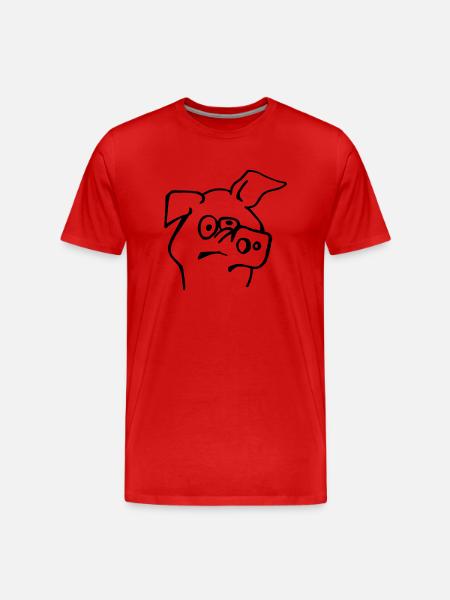 Blöde Sau - Männer Premium Bio T-Shirt - Rot