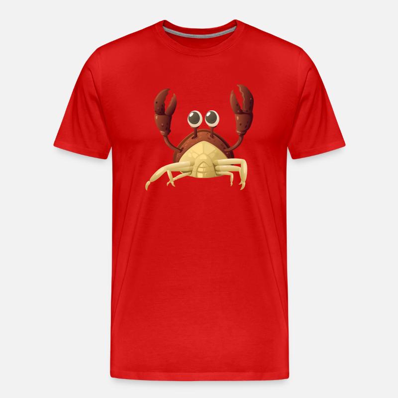 Crab red - Männer Premium Bio T-Shirt - Rot