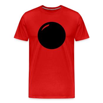 Ball - Men's Premium Organic T-Shirt - red - Front - Damien (186cm)