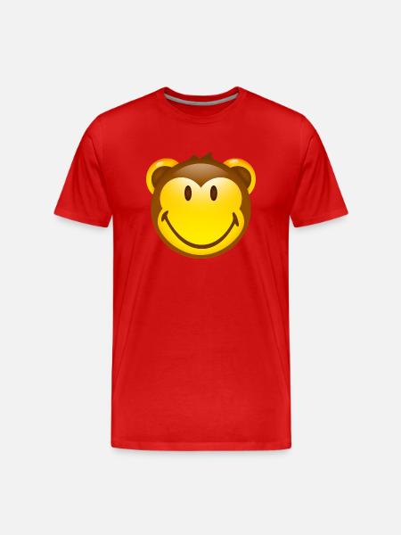 Smiley Monkey - T-shirt bio Premium Homme - rouge