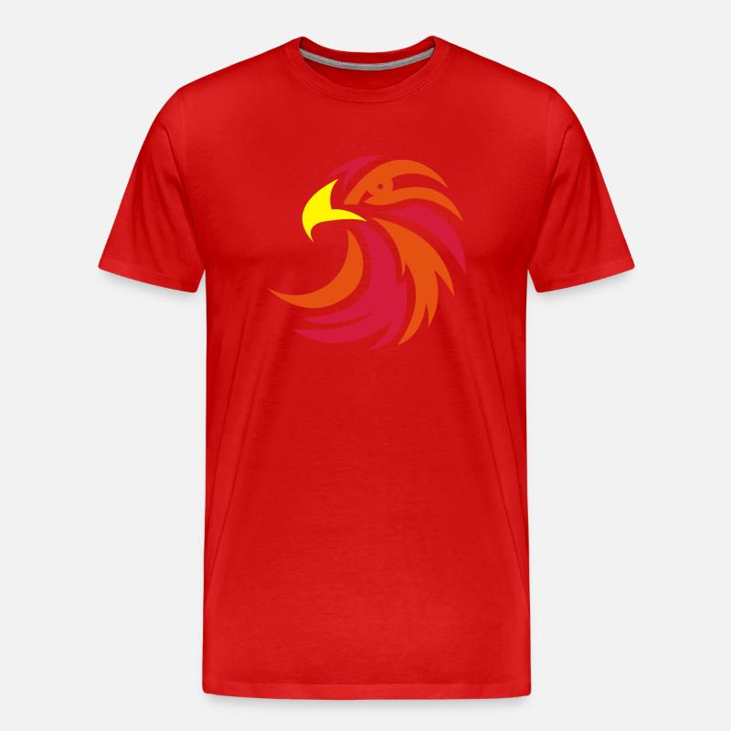 eagle_002 - Männer Premium Bio T-Shirt - Rot