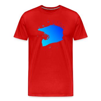 Dirt Bike Freestyle Motocross Dirt Bike Homme - T-shirt bio Premium Homme - rouge - Devant - Damien (186cm)