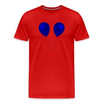 Lufballons Hoffnung - Männer Premium Bio T-Shirt - Rot - Vorne - Damien (186cm)