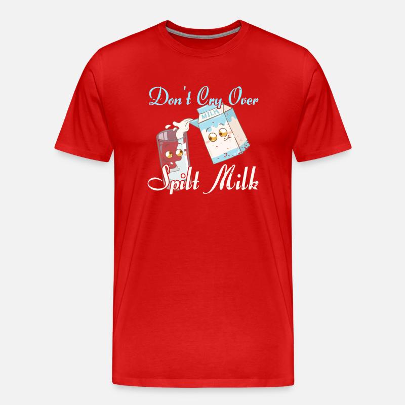 Milch Milchmann Milchtrinker - Männer Premium Bio T-Shirt - Rot