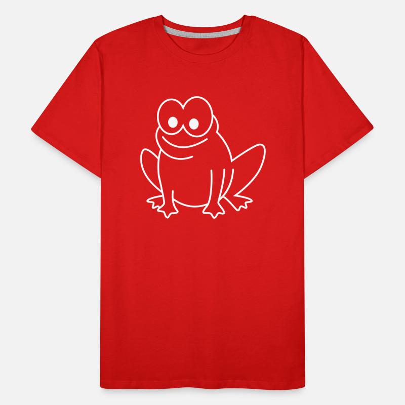 Frosch Comic Tier Männer Premium Bio T-Shirt
