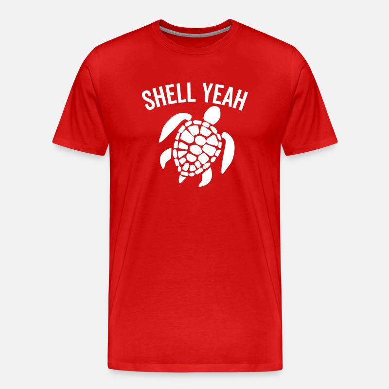 Schale ja - Männer Premium Bio T-Shirt - Rot