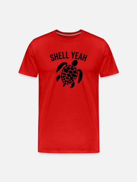 Shell Yeah - Men's Premium Organic T-Shirt - red