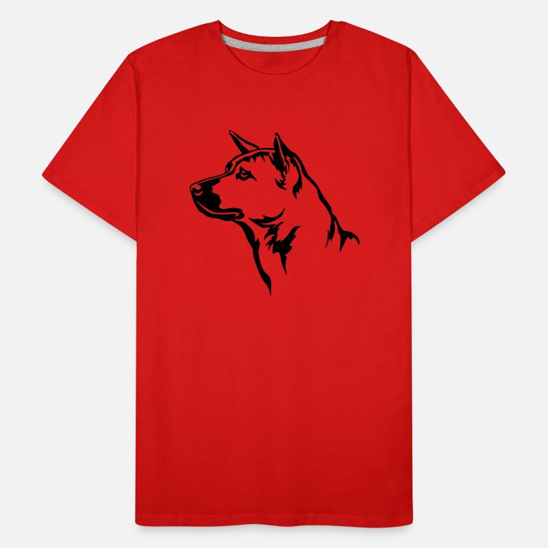 Thai Ridgeback Head T-shirt bio Premium Homme