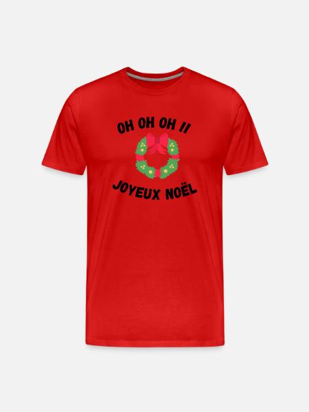 Joyeux noel - T-shirt bio Premium Homme - rouge