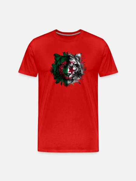 Algerien - Männer Premium Bio T-Shirt - Rot