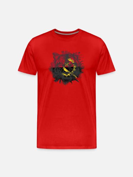 Angola - Men's Premium Organic T-Shirt - red