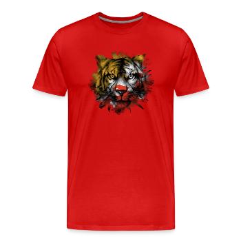 Bolivien - Männer Premium Bio T-Shirt - Rot - Vorne - Damien (186cm)