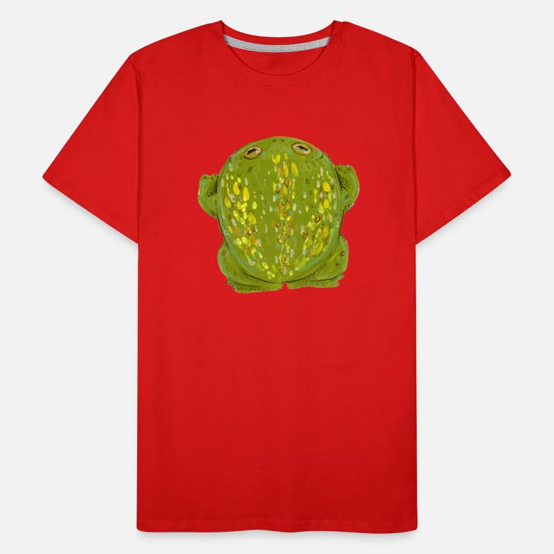 Frog Toad grass green Men's Premium Organic T-Shirt