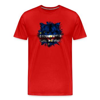 Cap-Vert - T-shirt bio Premium Homme - rouge - Devant - Damien (186cm)