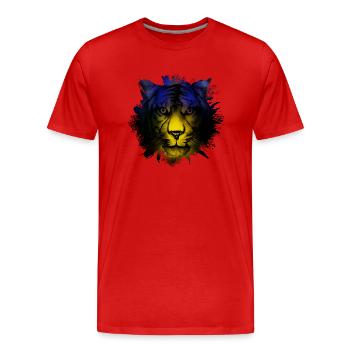 Guadeloupe - Männer Premium Bio T-Shirt - Rot - Vorne - Damien (186cm)