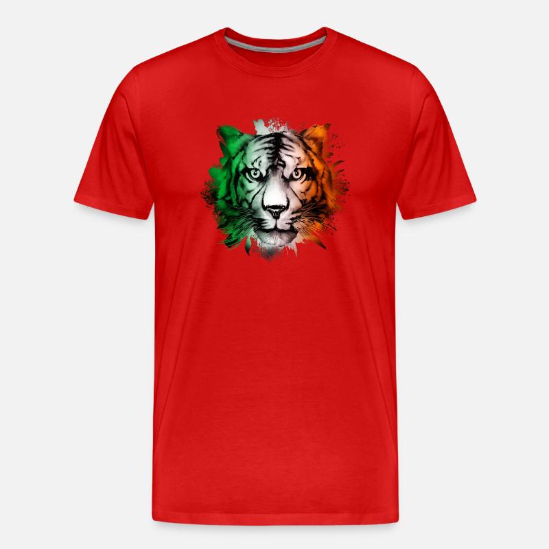 Irland - Männer Premium Bio T-Shirt - Rot