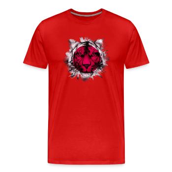 Japon - T-shirt bio Premium Homme - rouge - Devant - Damien (186cm)