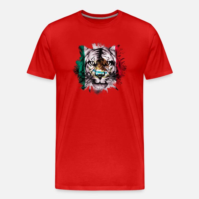 Mexiko - Männer Premium Bio T-Shirt - Rot
