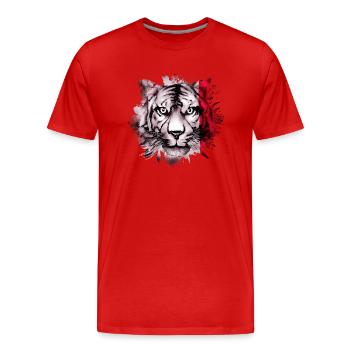 Malta - Men's Premium Organic T-Shirt - red - Front - Damien (186cm)