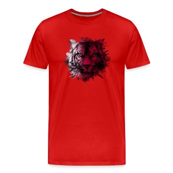 Qatar - Men's Premium Organic T-Shirt - red - Front - Damien (186cm)