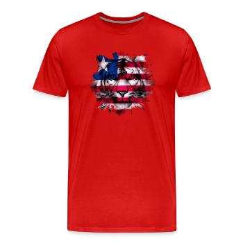 Liberia - Men's Premium Organic T-Shirt - red - Front - Damien (186cm)