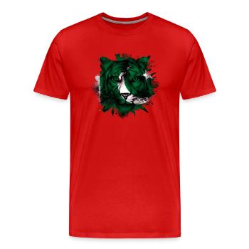 Pakistan - Men's Premium Organic T-Shirt - red - Front - Damien (186cm)