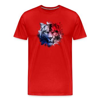 Panama - T-shirt bio Premium Homme - rouge - Devant - Damien (186cm)