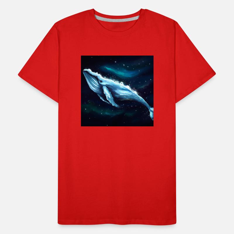 Baleine flottant dans l’espace T-shirt bio Premium Homme