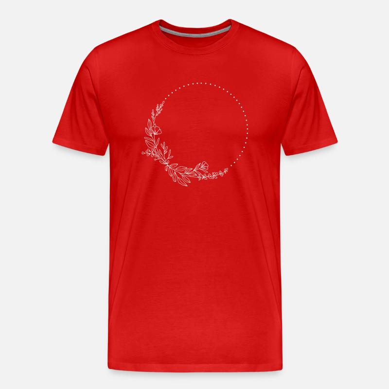 Rahmen - Männer Premium Bio T-Shirt - Rot