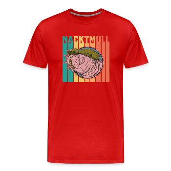 Biologie Spruch Hässliche Ratten Nacktmull - Männer Premium Bio T-Shirt - Rot - Vorne - Damien (186cm)