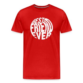 Best friend ever. - Men's Premium Organic T-Shirt - red - Front - Damien (186cm)