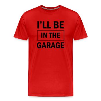 Artisan bricoleur Artisan Artisan Outil Construction - T-shirt bio Premium Homme - rouge - Devant - Damien (186cm)