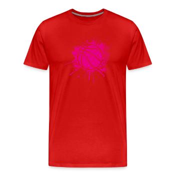 Ballsport - Männer Premium Bio T-Shirt - Rot - Vorne - Damien (186cm)