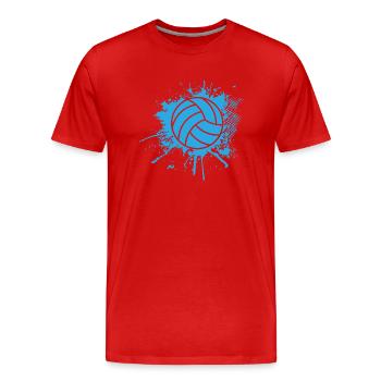 Ballsport - Männer Premium Bio T-Shirt - Rot - Vorne - Damien (186cm)