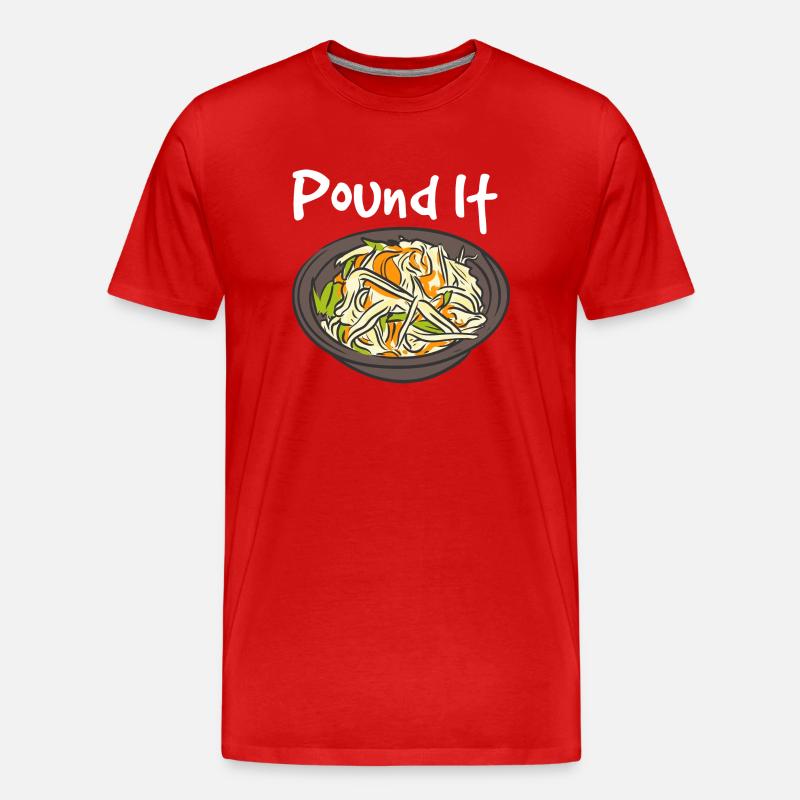 Pfund es - Männer Premium Bio T-Shirt - Rot