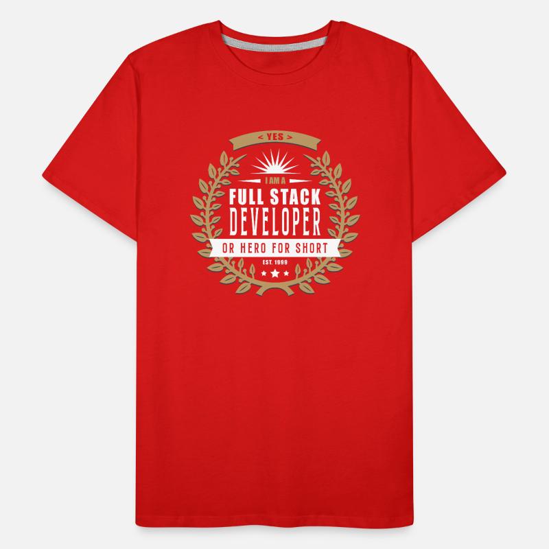L’enfer des développeurs Full Stack T-shirt bio Premium Homme