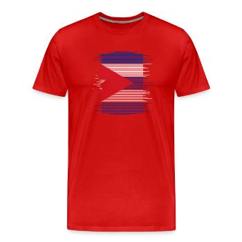 Cuba Drapeau Caraïbes Vacances Cuba Voyage La Havane - T-shirt bio Premium Homme - rouge - Devant - Damien (186cm)