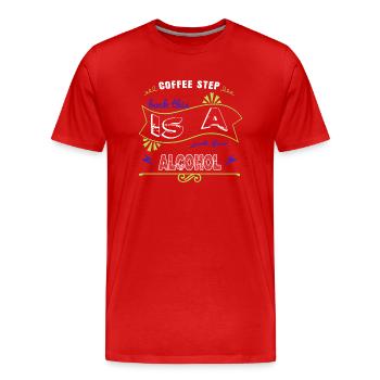 birthday present idea cool gift birthday present - Men's Premium Organic T-Shirt - red - Front - Damien (186cm)