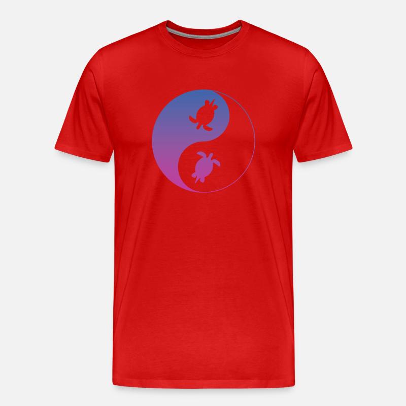 Schildkröte - Männer Premium Bio T-Shirt - Rot