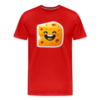Smiling Forming - Men's Premium Organic T-Shirt - red - Front - Damien (186cm)