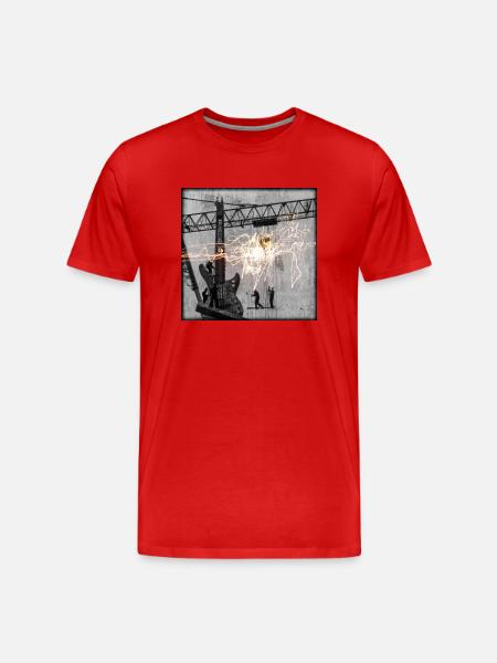 Crane - Männer Premium Bio T-Shirt - Rot