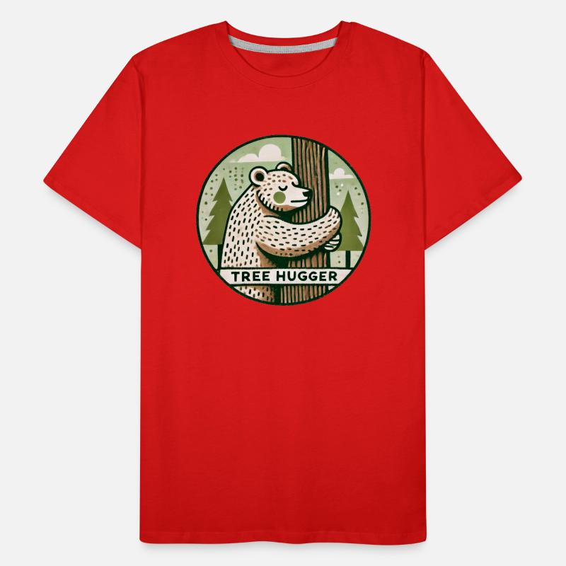 Baumumarmer Bär Männer Premium Bio T-Shirt