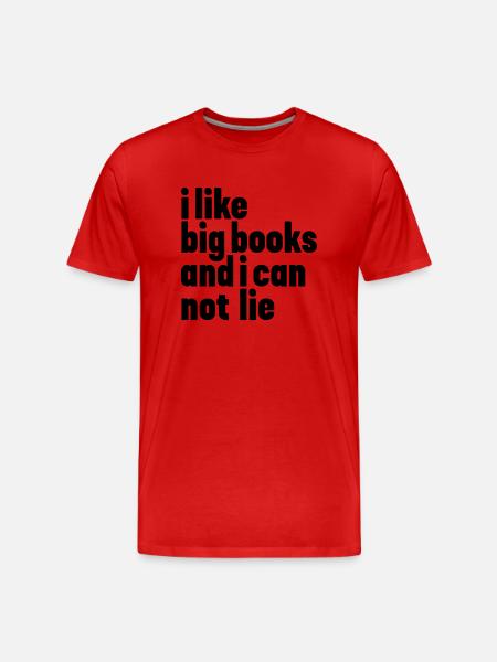 big books - Men's Premium Organic T-Shirt - red