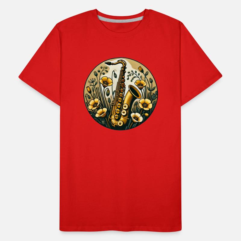Saxophone Men's Premium Organic T-Shirt