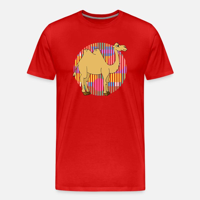 Kamel - Männer Premium Bio T-Shirt - Rot