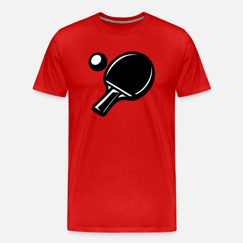 Table tennis icon - Men's Premium Organic T-Shirt - red